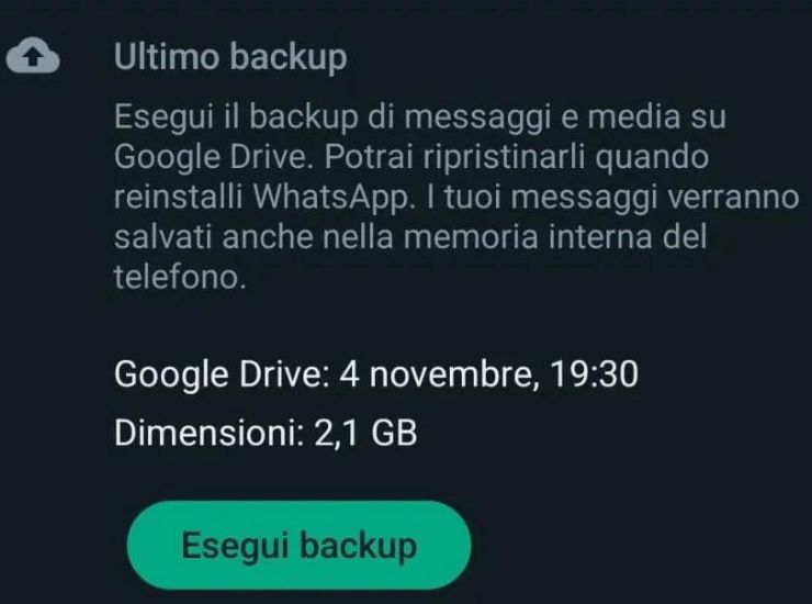 backup whatsapp