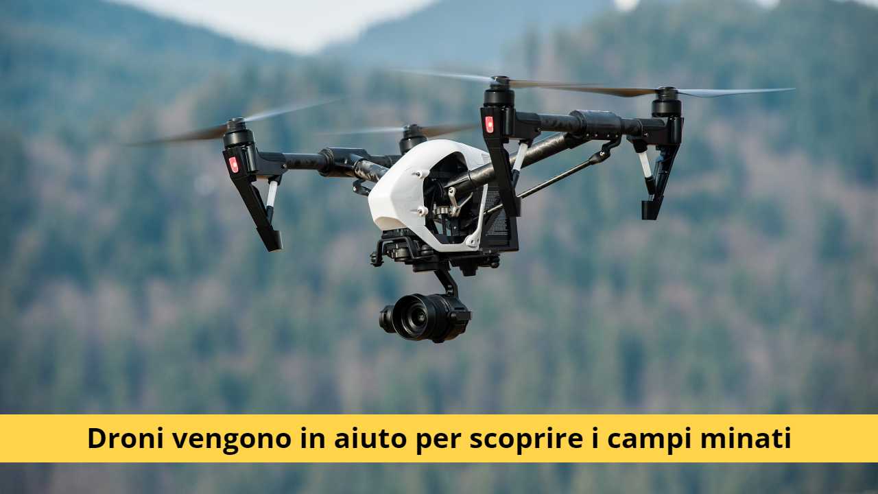 drone campo minato