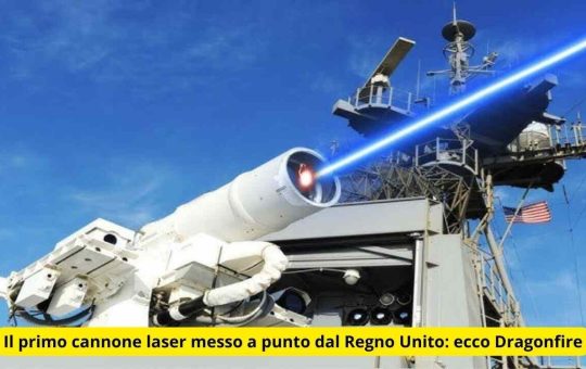 Il primo cannone laser