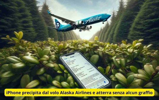 iphone precipita dall'aereo