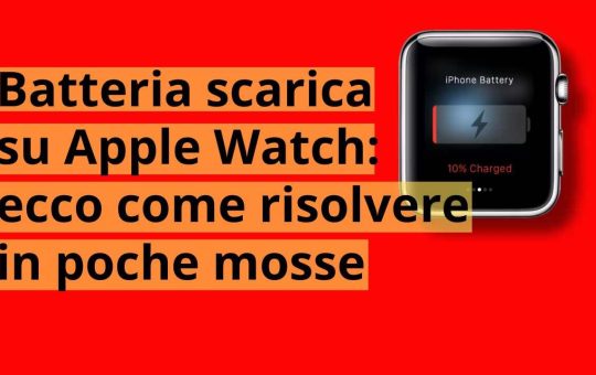 Batteria scarica su Apple Watch