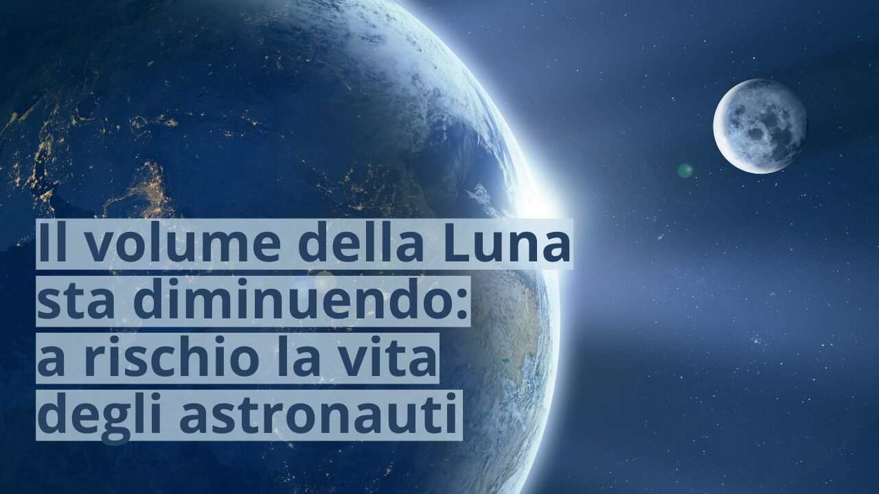 Il volume della Luna sta diminuendo