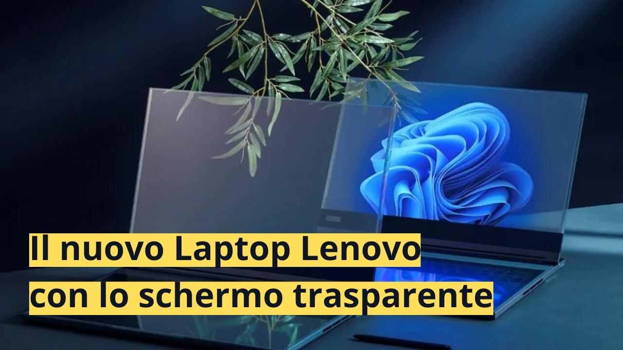 LENOVO schermo trasparente