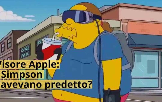 Visore Apple e le predizioni dei Simpson