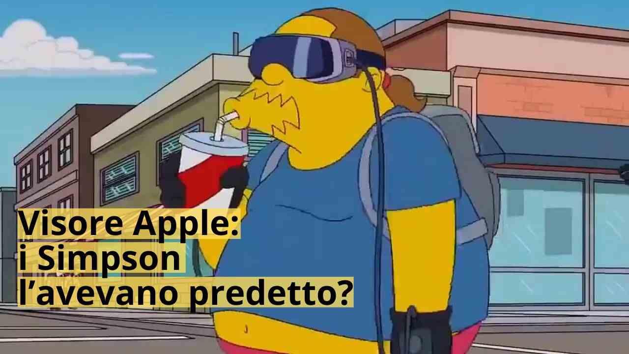 Visore Apple e le predizioni dei Simpson