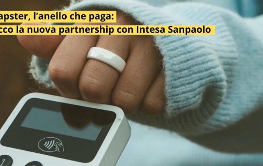 l'anello per i pagamenti contactless - intesa San Paolo - ipaddisti